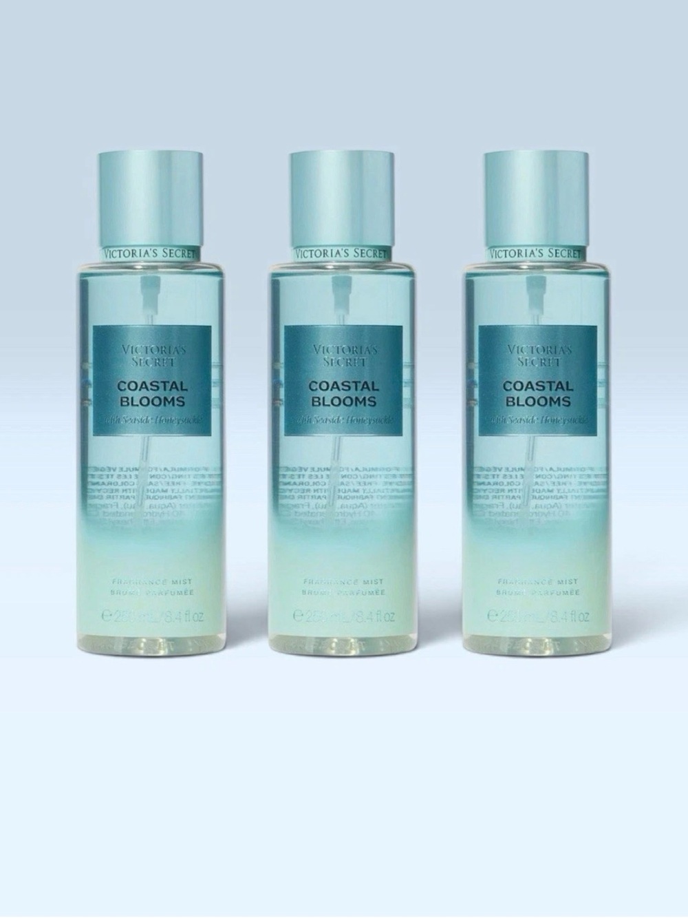 Victoria's Secret COASTAL BLOOMS Fragrance Mist ~ 8.4 fl.oz. ( Lot of 3 )
